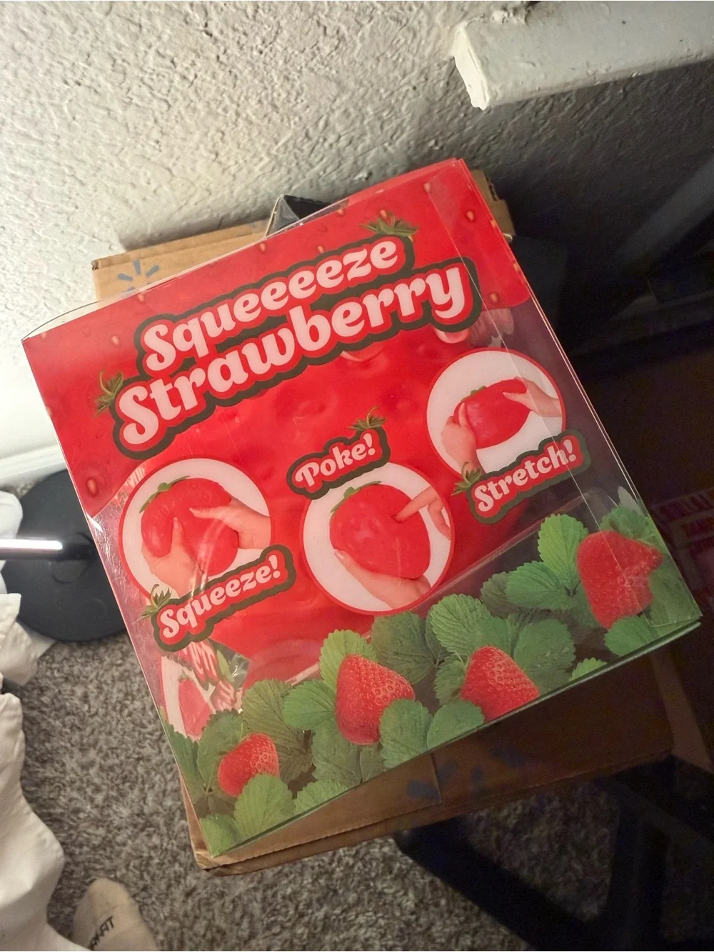 Sunny Days Authentic Strawberry Squeeze Toy - Red